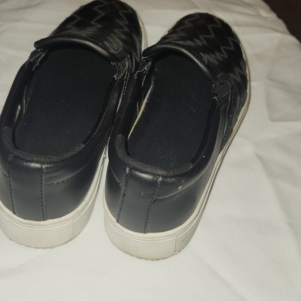 Mark Fisher Black Woven Slip-On Sneakers - Picture 4 of 7